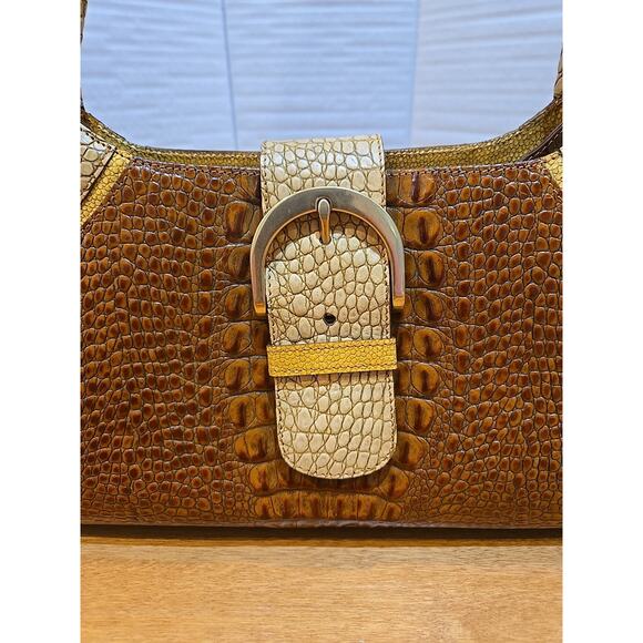Brahmin Handbags Sophie Honey Tricolor Fairhaven, MA Handcrafted Italian Leather - Picture 7 of 16